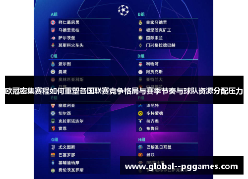 欧冠密集赛程如何重塑各国联赛竞争格局与赛季节奏与球队资源分配压力 欧冠密集赛程如何重塑各国联赛竞争格局与赛季节奏与球队资源分配压力